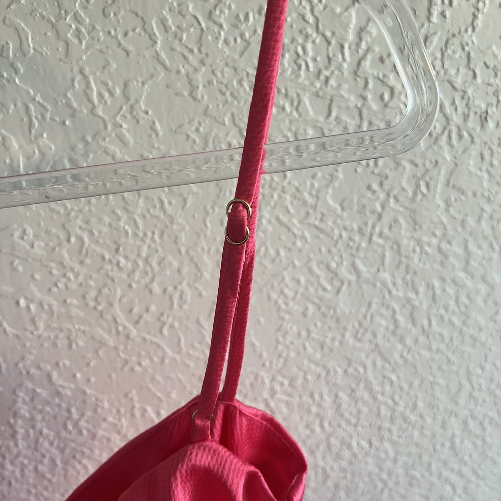 Nookie Pink Mini Utopia L NWT Cutout Ruched Gold Adjustable Straps Zip Back - Picture 8 of 12